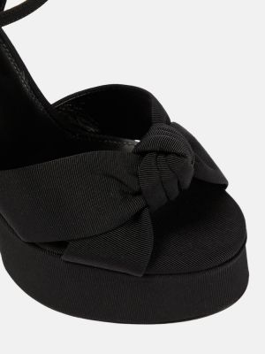 Sandales à plateforme Saint Laurent noir