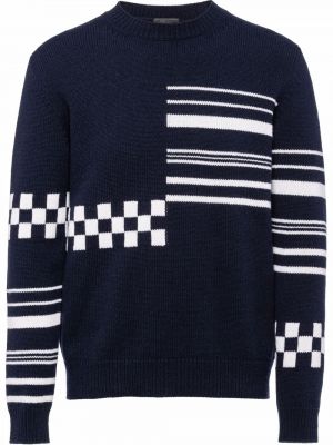 Džemper od kašmira Prada plava