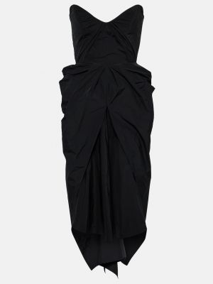 Платье миди с драпировкой Maticevski черный