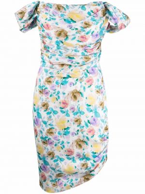 Trykt floral montert dress Giuseppe Di Morabito hvit