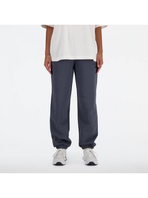 Pantalon de joggings en polaire en coton New Balance gris