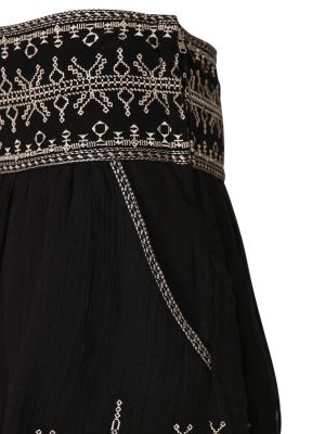 Mini falda de algodón Marant Etoile negro