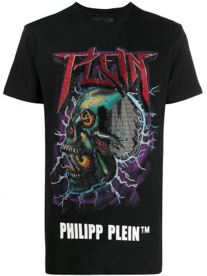 Camiseta con estampado de cristal Philipp Plein negro