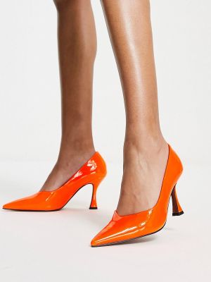 Туфли на каблуке Asos оранжевые
