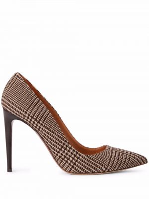 Sjekket pumps Ralph Lauren Collection brun