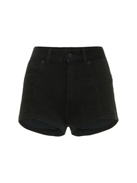 Trøje denimshorts Mugler sort