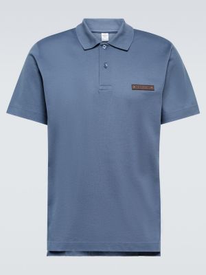 Leder t-shirt aus baumwoll Berluti blau
