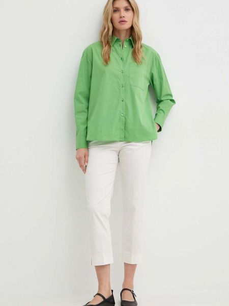 Koszula bawełniana relaxed fit Max&co. zielona