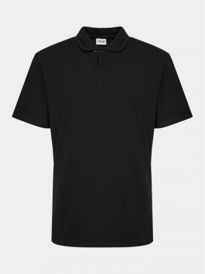 Polo majica Solid crna