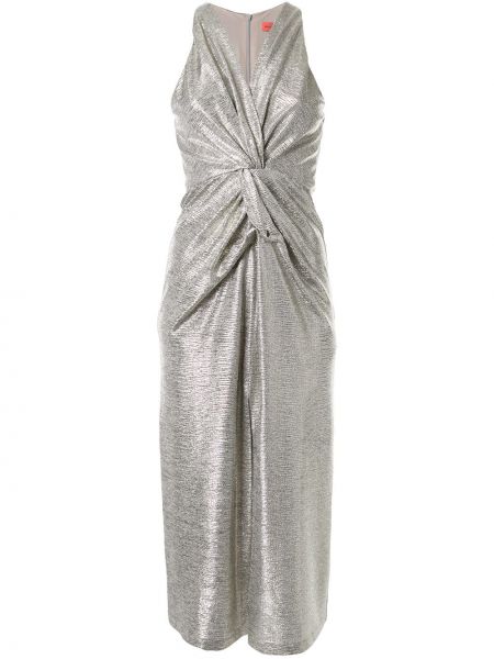 Платье металлик Manning Cartell, серебряное
