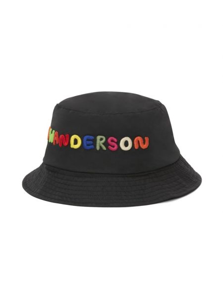 Haftowany kapelusz Jw Anderson czarny