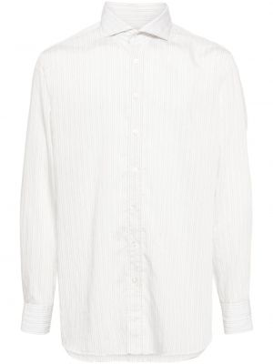 Chemise à rayures Lardini blanc
