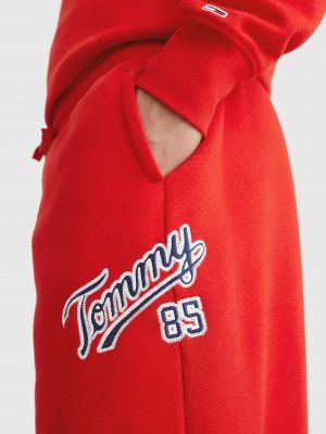 Sportovní kalhoty Tommy Jeans červené