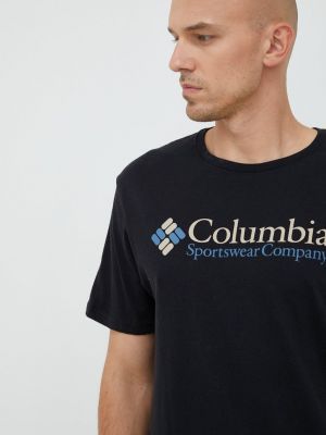 Majica kratki rukavi Columbia crna