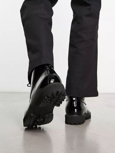 Кожаные ботинки на шнуровке Devils Advocate черные