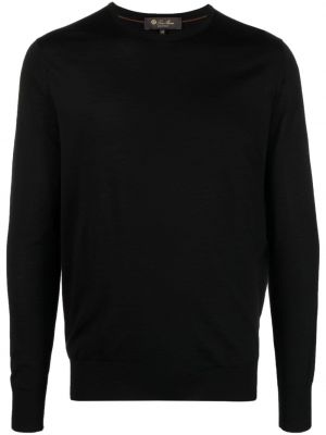 Вълнен пуловер Loro Piana черно