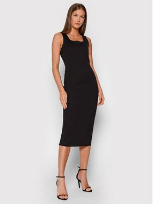 Slim fit šaty Armani Exchange černé