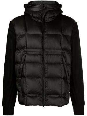 Páperová bunda na zips s kapucňou C.p. Company čierna