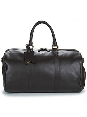 Brązowa torba podróżna skórzana Polo Ralph Lauren