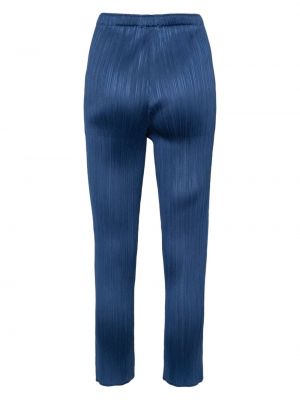 Pantalon slim Pleats Please Issey Miyake bleu