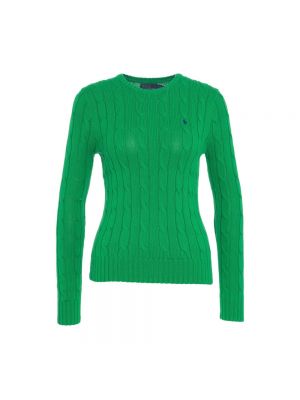 Dzianinowy sweter Polo Ralph Lauren zielony