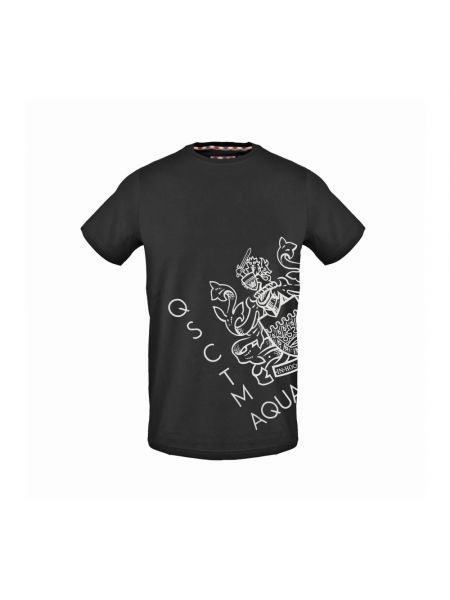 T-shirt mit kurzen ärmeln Aquascutum schwarz