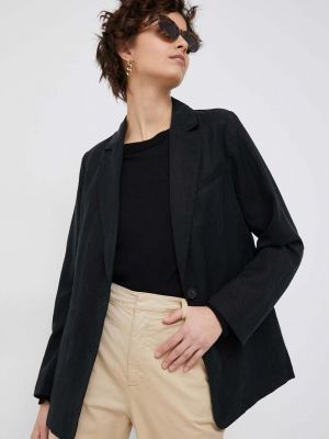 Однотонный пиджак Gap черный