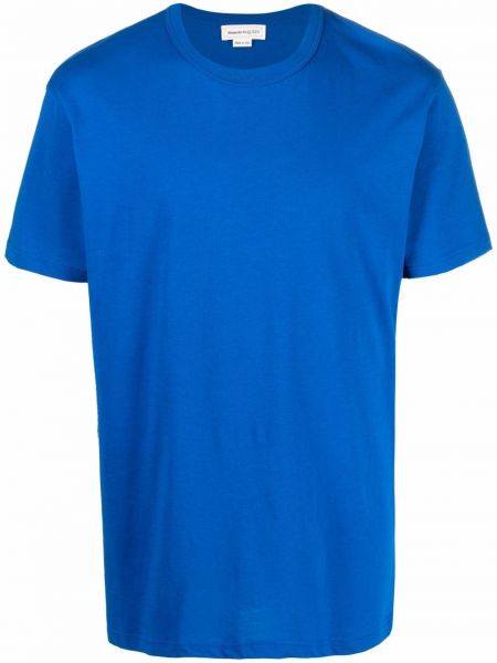 Camiseta con estampado Alexander Mcqueen azul