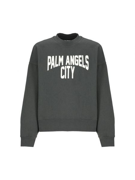 Sweatshirt aus baumwoll Palm Angels grau
