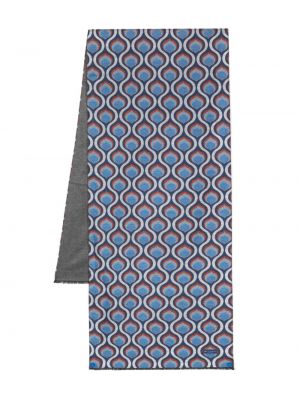 Fular de mătase cu imagine Kiton albastru