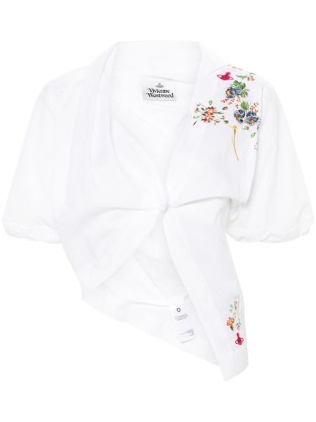 Medvilninė marškiniai Vivienne Westwood balta