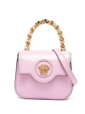 Lakkskinn lær mini bag Versace rosa