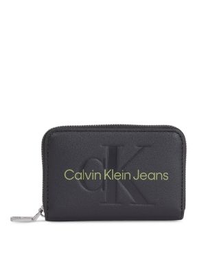 Piniginė su užtrauktuku su užtrauktuku Calvin Klein Jeans juoda