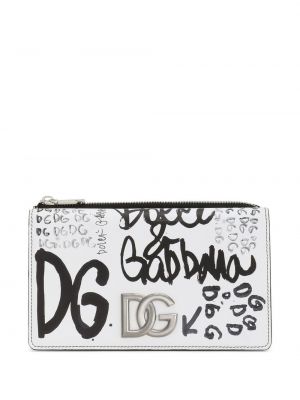 Trykt mini bag Dolce & Gabbana hvit