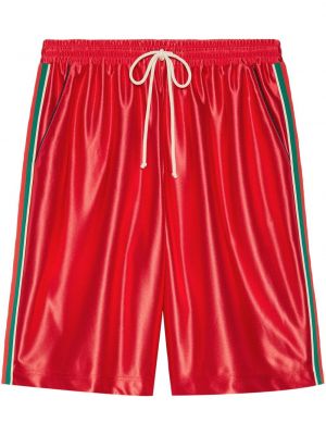 Pantalones cortos deportivos Gucci rojo