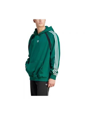Bluza z kapturem oversize Adidas zielona