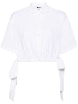 Chemise avec manches courtes Msgm blanc