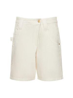 Shorts en jean taille basse en coton Brunello Cucinelli