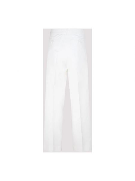 Pantalones chinos de algodón Dior blanco