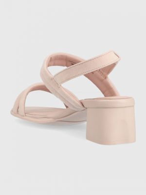 Semišové sandály Camper růžové