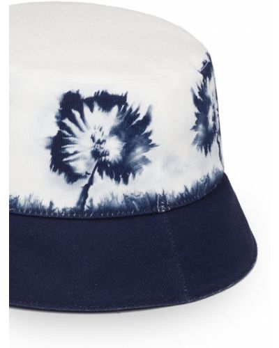 Sombrero de flores Prada blanco