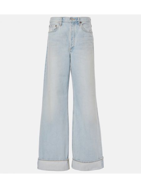 Hög midja jeans Agolde blå