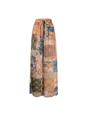 Jedwabne spodnie z nadrukiem z wzorem paisley Zimmermann