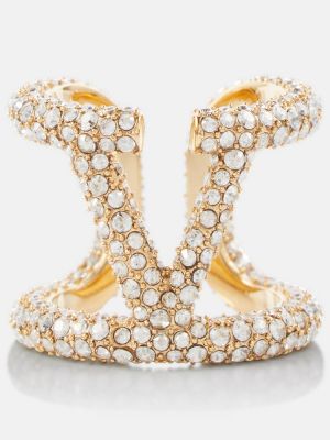 Ring mit kristallen Valentino gold