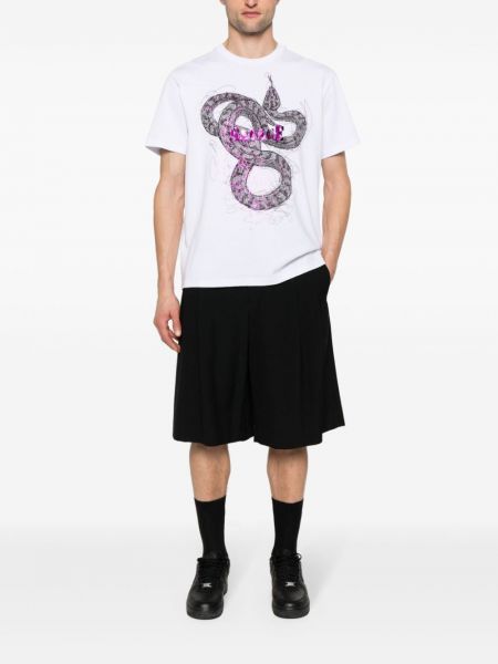 Koszulka z nadrukiem w wężowy wzór Just Cavalli