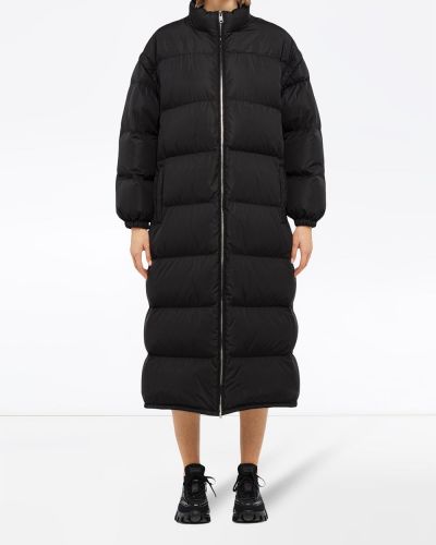 Oversized kabát Prada černý