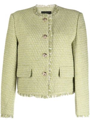 Giacca con frange in tweed Tout A Coup