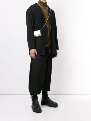 Sudadera con capucha con cremallera Yohji Yamamoto negro