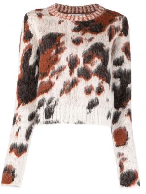 Puloverel cu imagine cu model leopard Stella Mccartney
