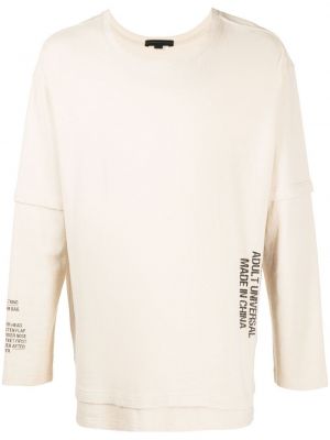 Sweatshirt aus baumwoll mit print Sankuanz beige